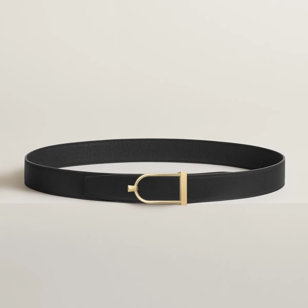 Ecrin belt buckle & Reversible leather strap 32 mm