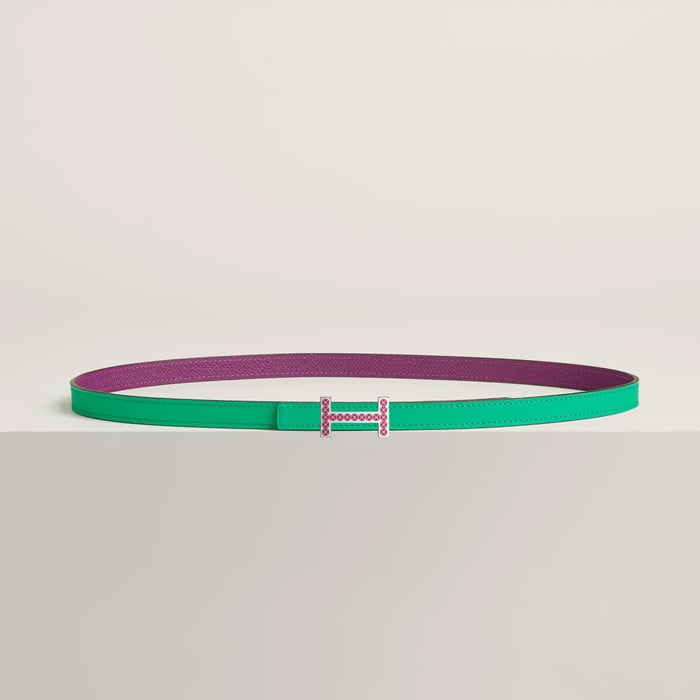Focus Medor Laquee belt buckle & Reversible leather strap 13 mm