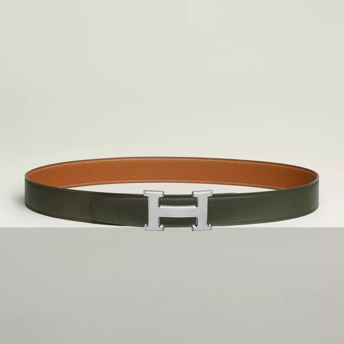ベルトバックル 《Hギヨシェ》 & レザーベルト（キット） 32
