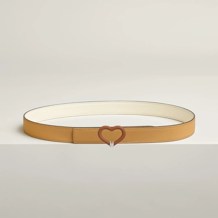 Plein Coeur Belt Buckle & Reversible Leather Strap 24 MM