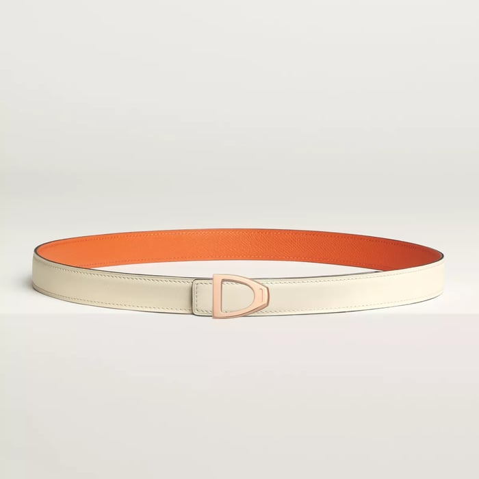 Cavaliere belt buckle & Reversible leather strap 24 mm
