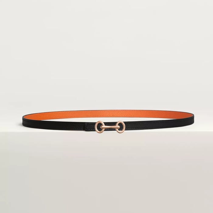 Heritage belt buckle & Reversible leather strap 13 mm