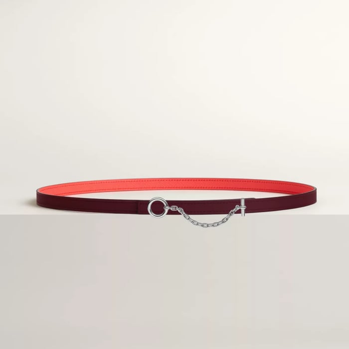 Carrousel belt buckle & Reversible leather strap 13 mm