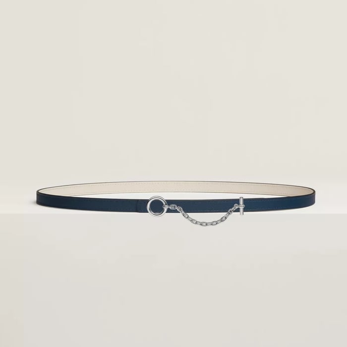 Carrousel belt buckle & Reversible leather strap 13 mm