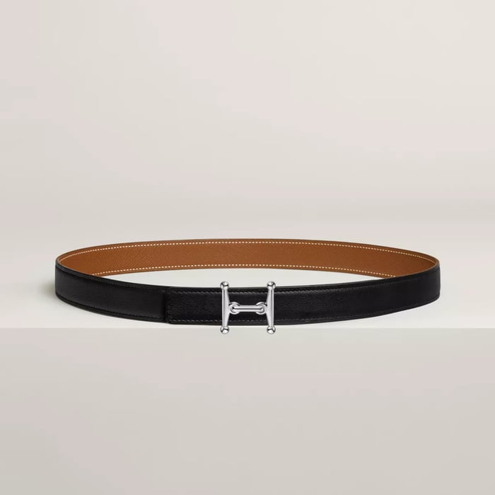 Mors H 벨트 버클 & 리버서블 가죽 스트랩 24mm