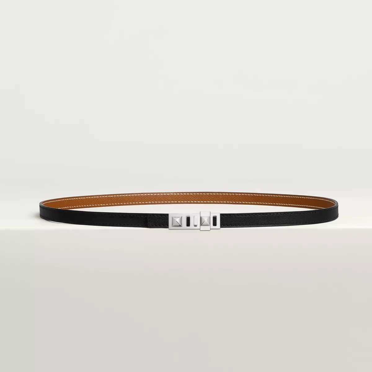 Collier de Chien belt buckle & Reversible leather strap 13 mm