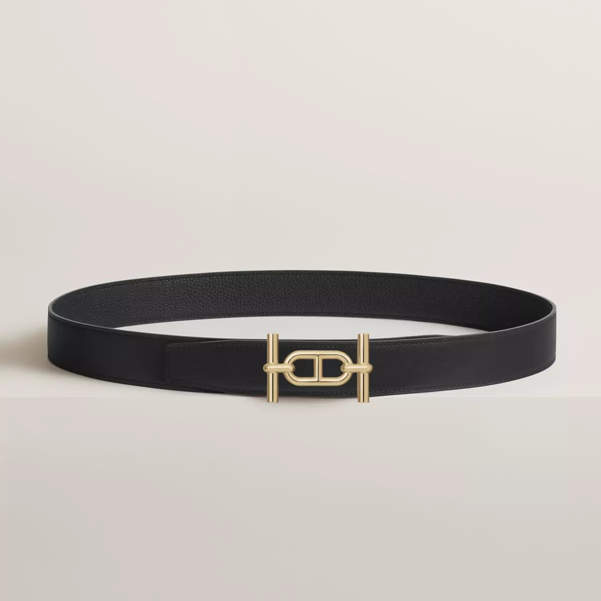 Ancre belt buckle & Reversible leather strap 32 mm