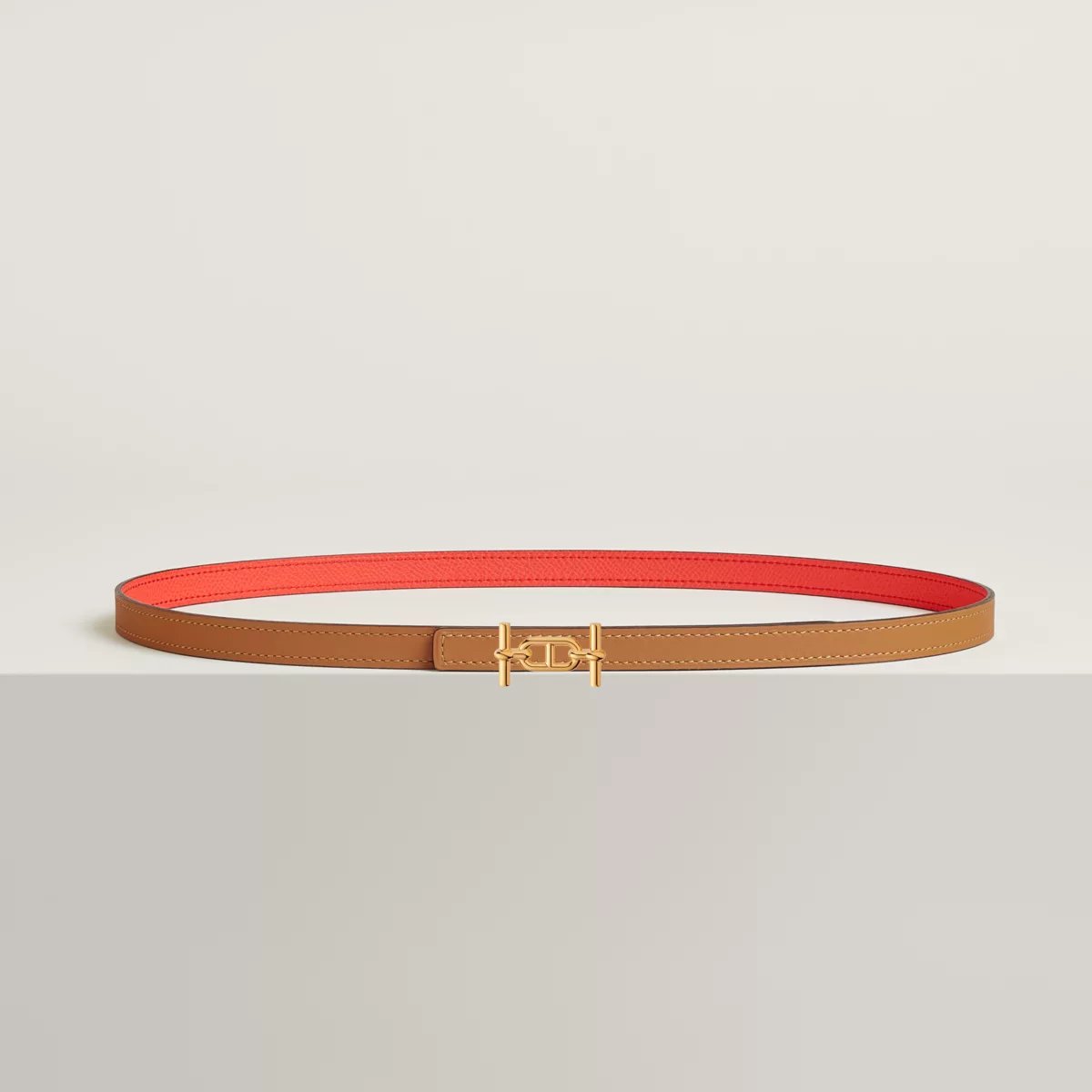 Ancre belt buckle & Reversible leather strap 13 mm