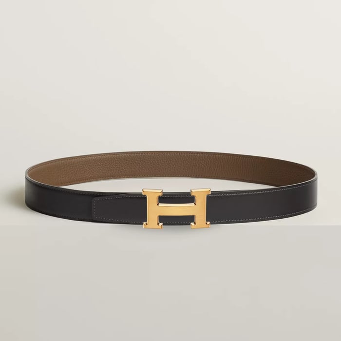 H 벨트 버클 & 리버서블 가죽 스트랩 32mm
