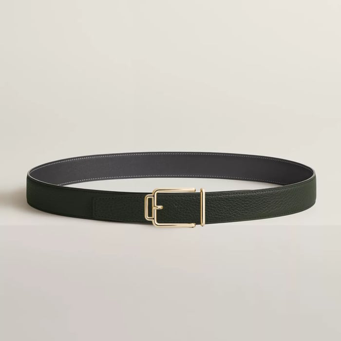 Volte-face Reversible Belt Buckle & Reversible Leather Strap 32 MM