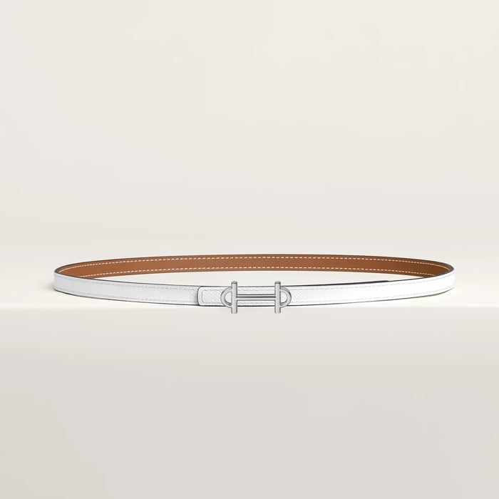 Gamma Belt Buckle & Reversible Leather Strap 13 MM