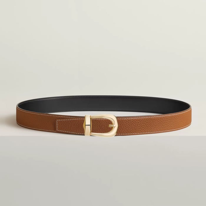 Bride d'Apparat Belt Buckle & Reversible Leather Strap 32 MM