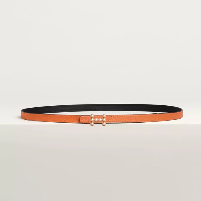 Bubble Belt Buckle & Reversible Leather Strap 13 MM