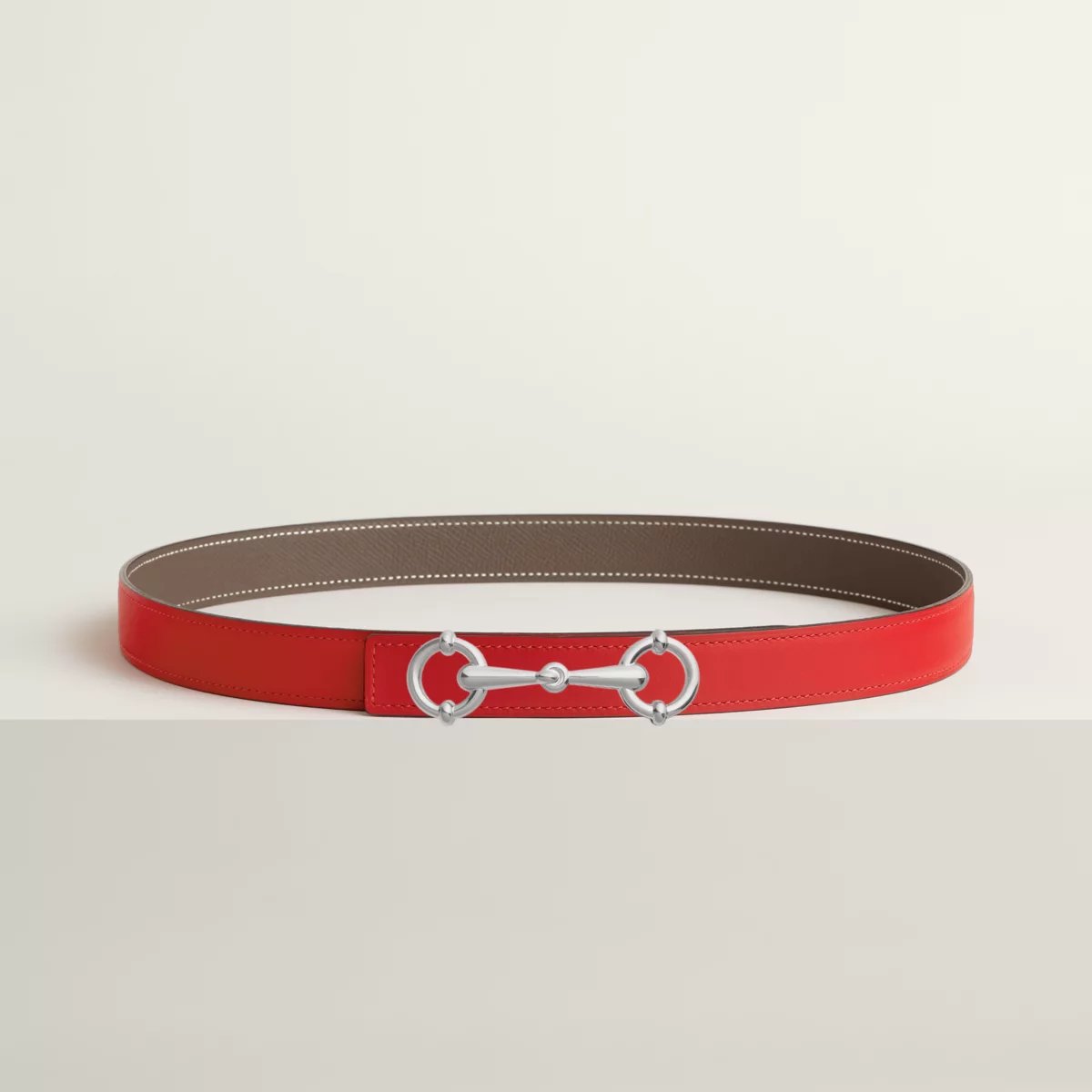 Boucle de ceinture Lady Rider & Cuir de ceinture réversible 24 mm
