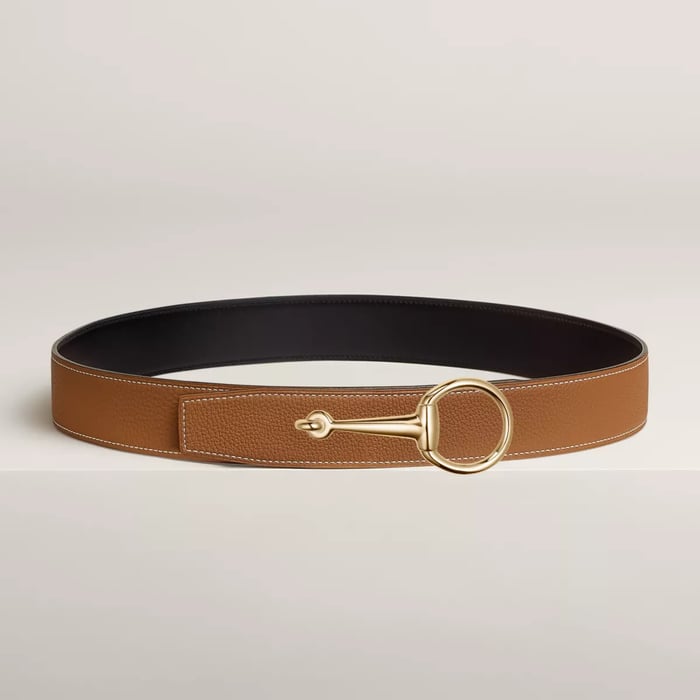 Casaque Belt Buckle & Reversible Leather Strap 38 MM