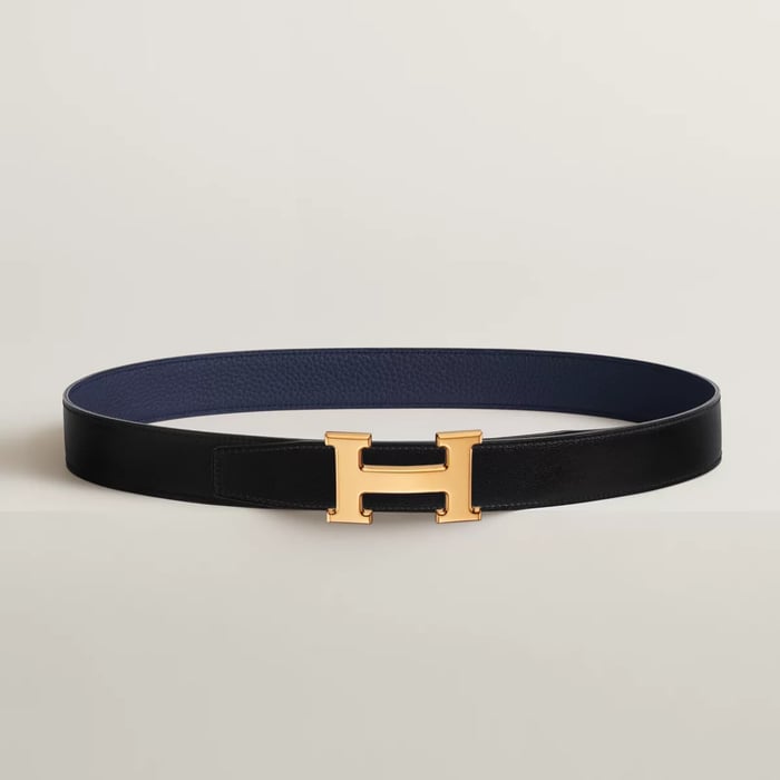 H 벨트 버클 & 리버서블 가죽 스트랩 32mm