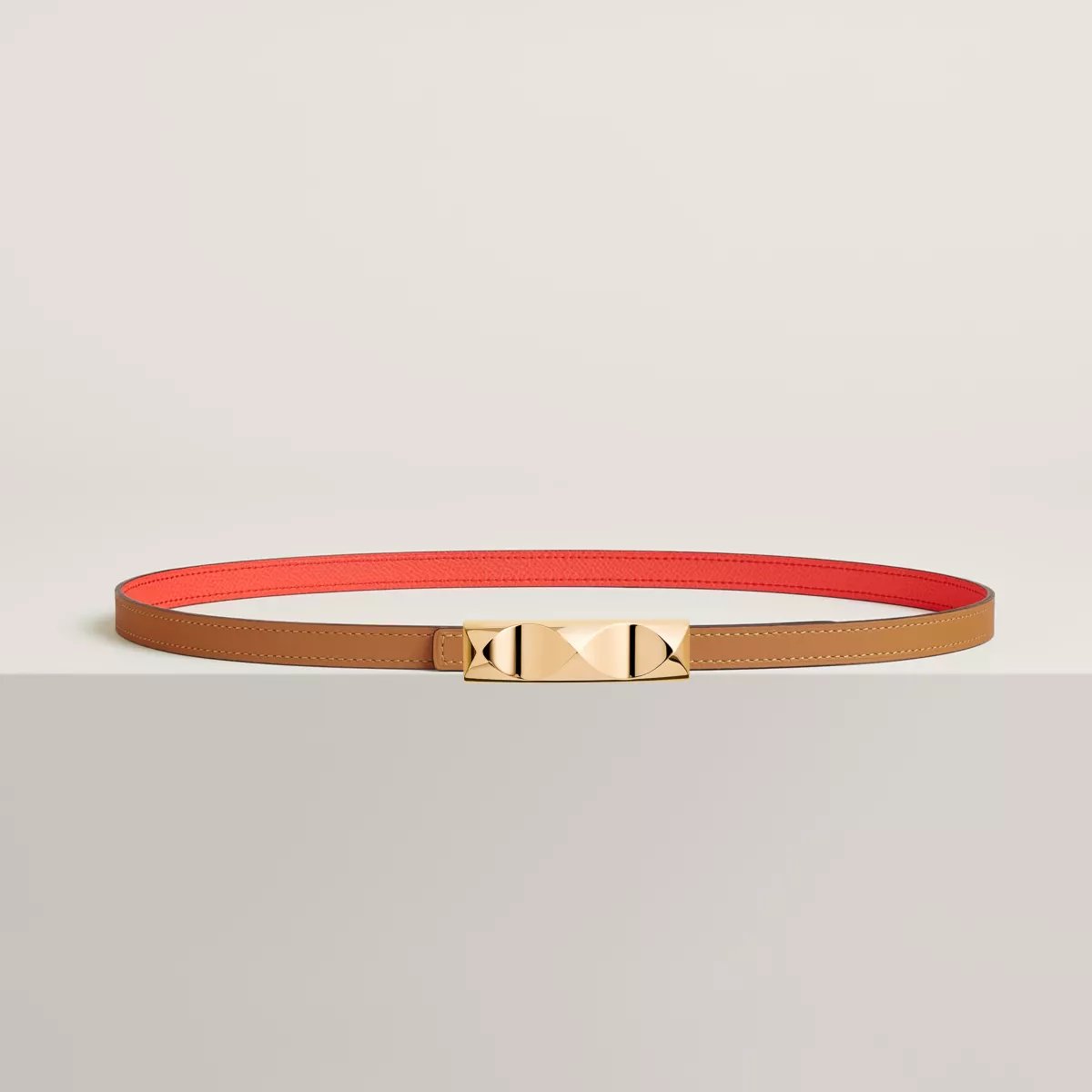 Infini belt buckle & Reversible leather strap 13 mm