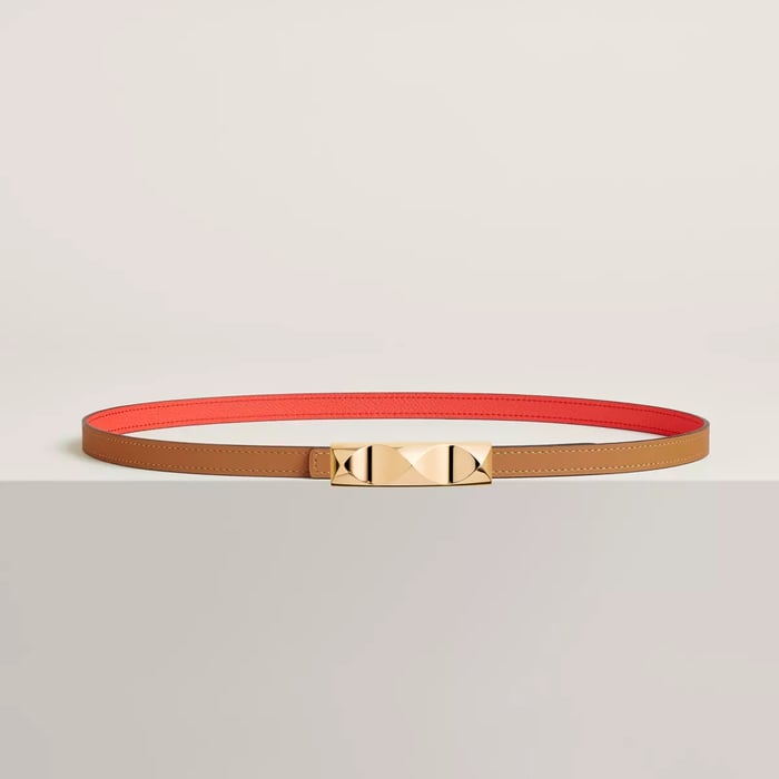 Infini belt buckle & Reversible leather strap 13 mm
