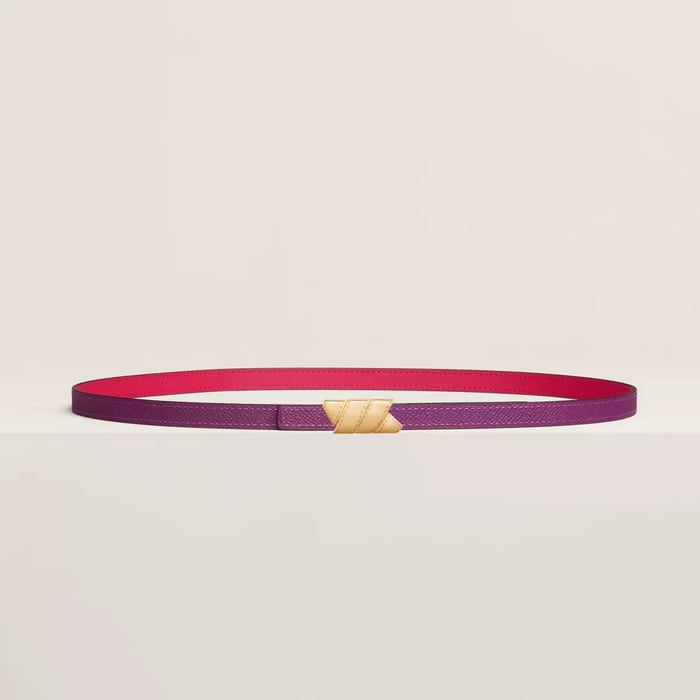 Ruban Belt Buckle & Reversible Leather Strap 13 MM