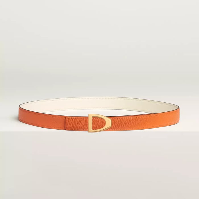 Cavaliere Belt Buckle & Reversible Leather Strap 24 MM