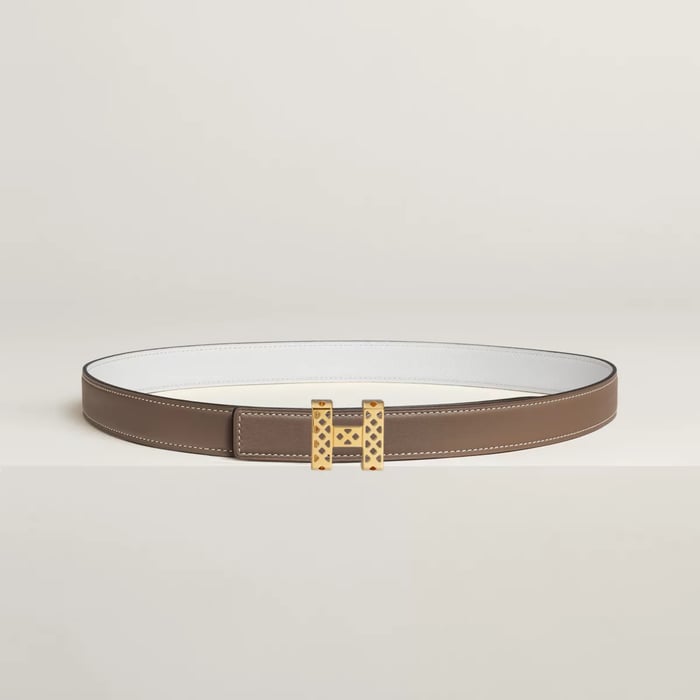 Garden Party Belt Buckle & Reversible Leather Strap 24 MM