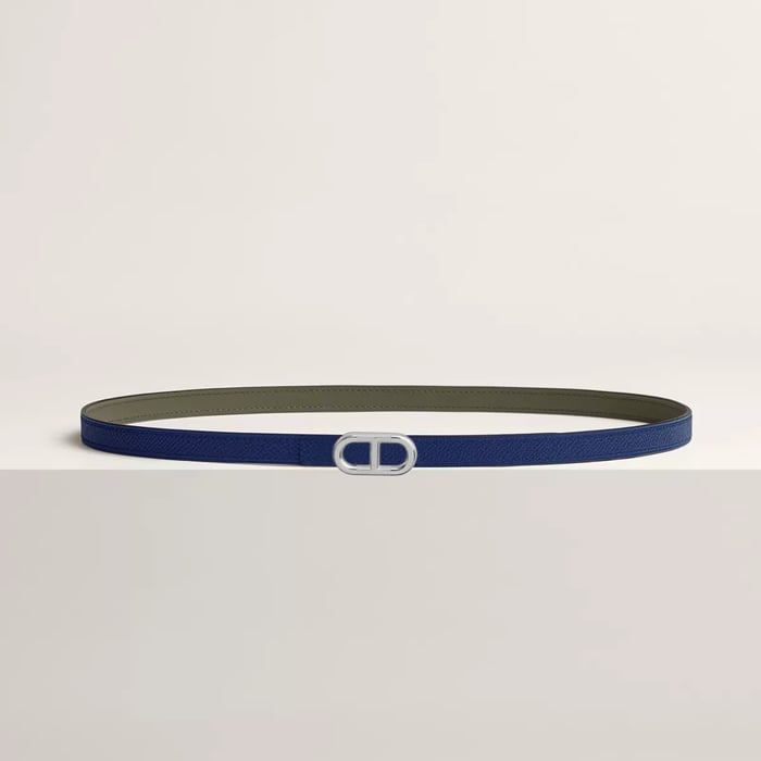 Maillon H Belt Buckle & Reversible Leather Strap 13 MM