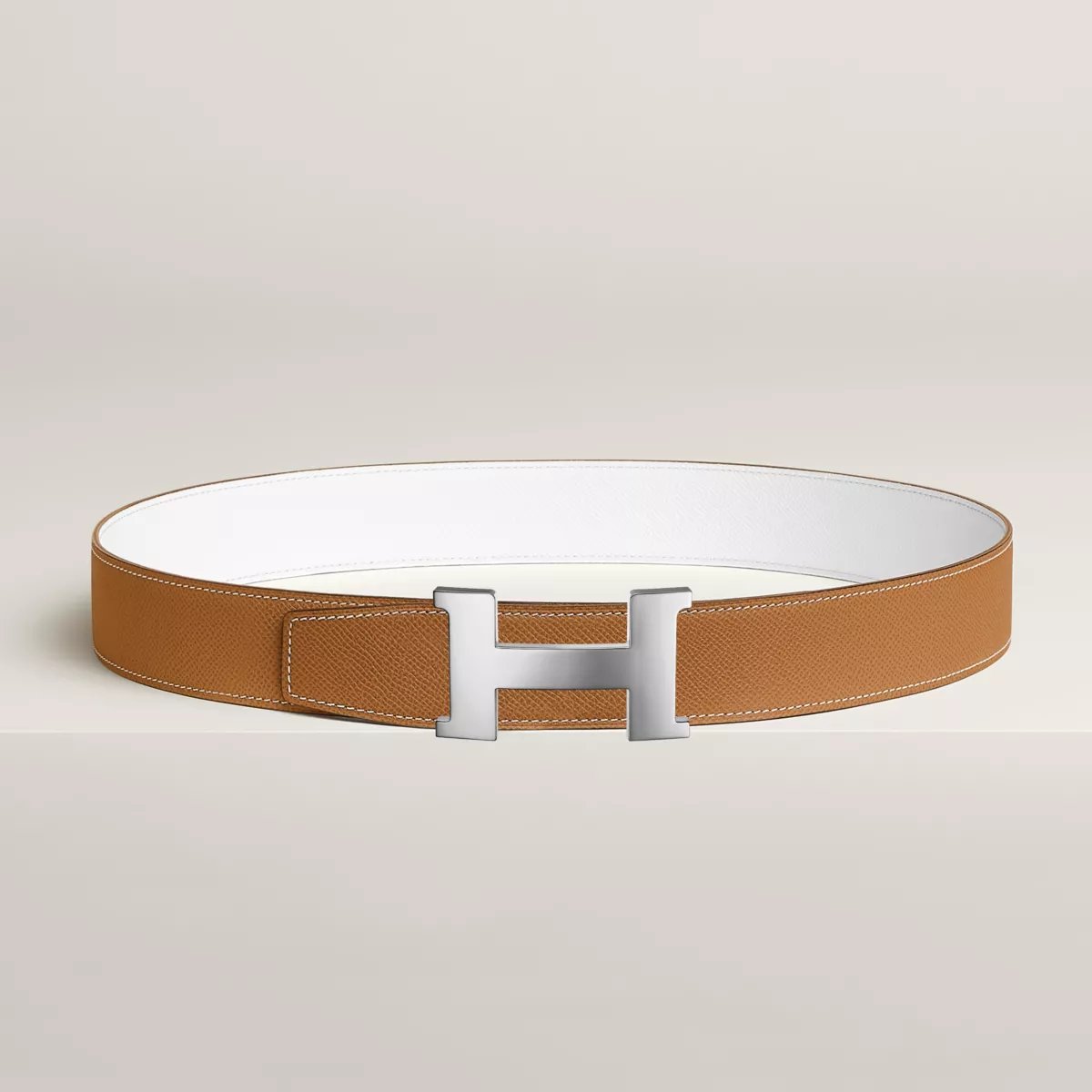 Boucle de ceinture Constance & Cuir de ceinture réversible 38 mm