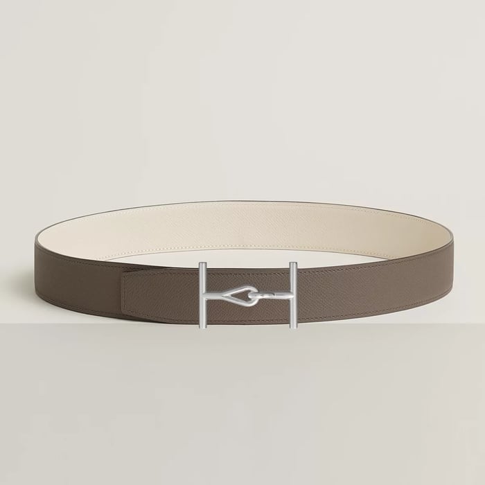 Jumbo Belt Buckle & Reversible Leather Strap 38 MM