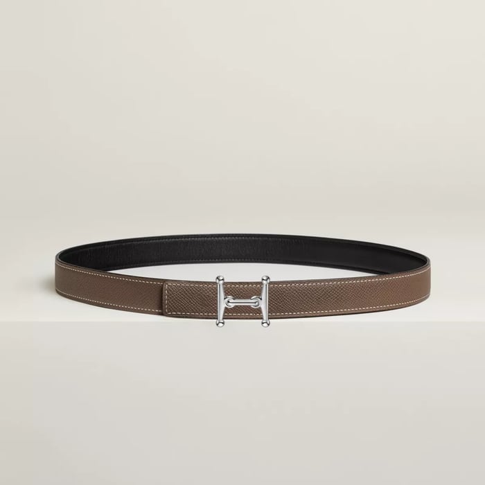 Mors H Belt Buckle & Reversible Leather Strap 24 MM