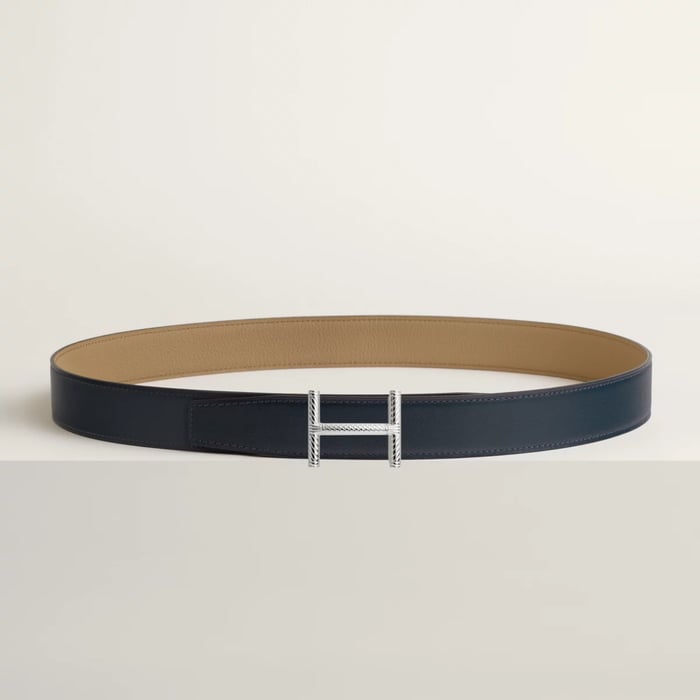 Hisseo 벨트 버클 & 리버서블 가죽 스트랩 32mm