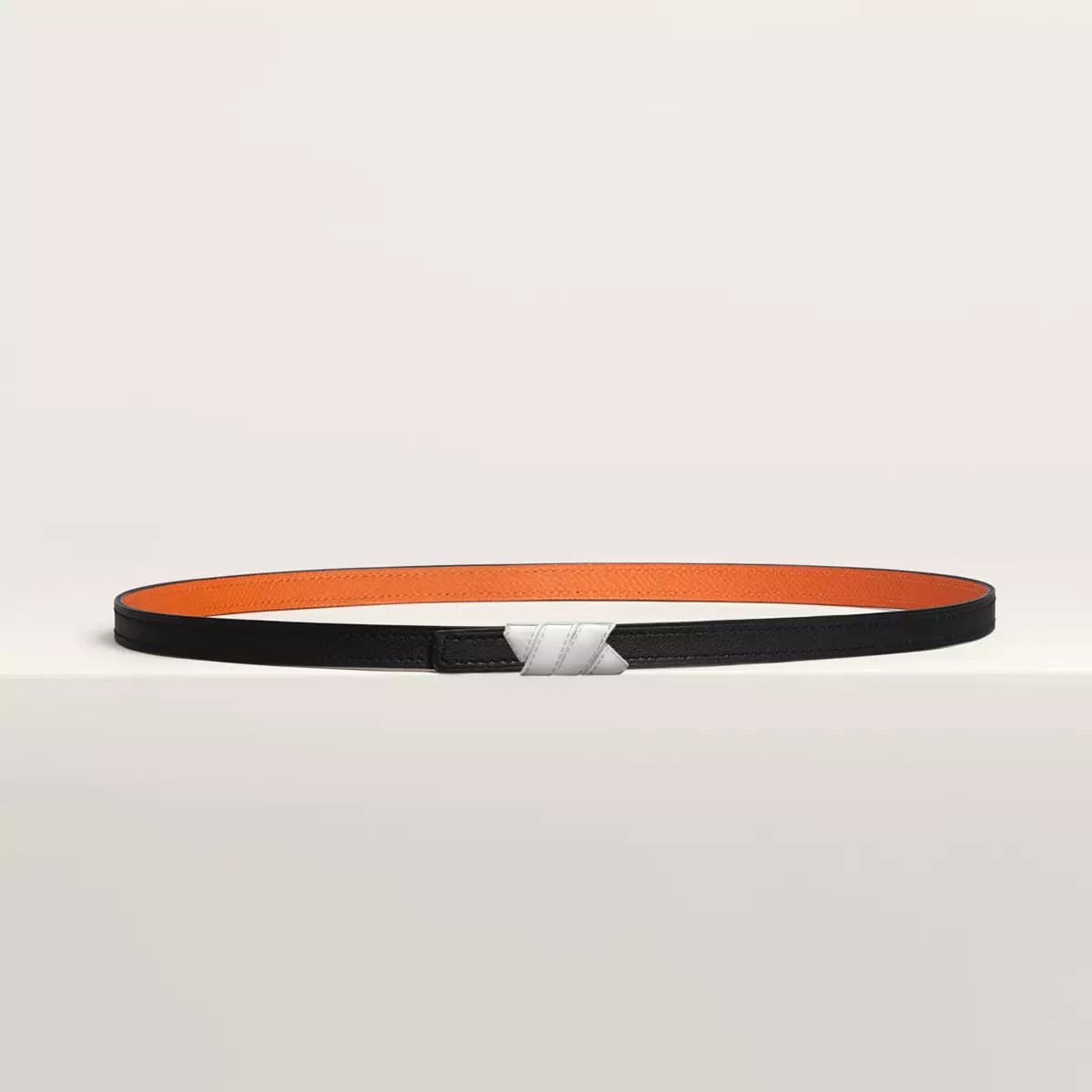 Ruban belt buckle & Reversible leather strap 13 mm
