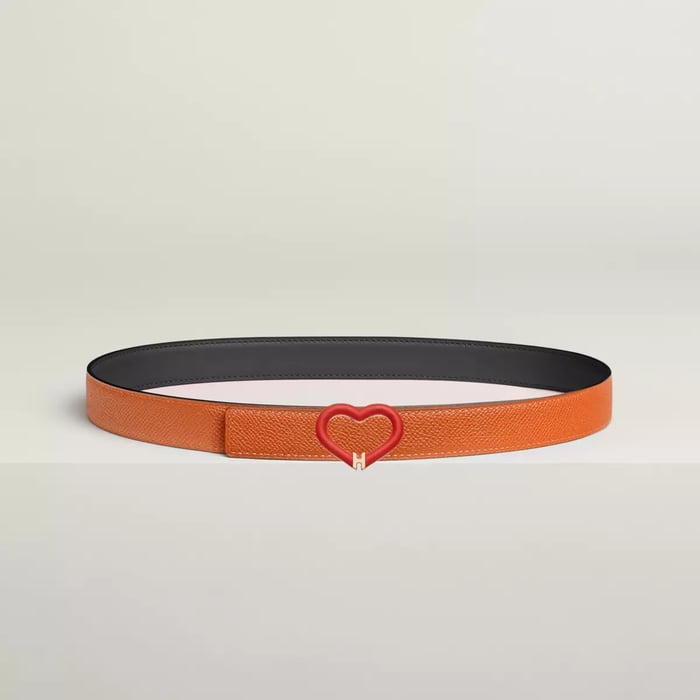 Plein Coeur Belt Buckle & Reversible Leather Strap 24 MM