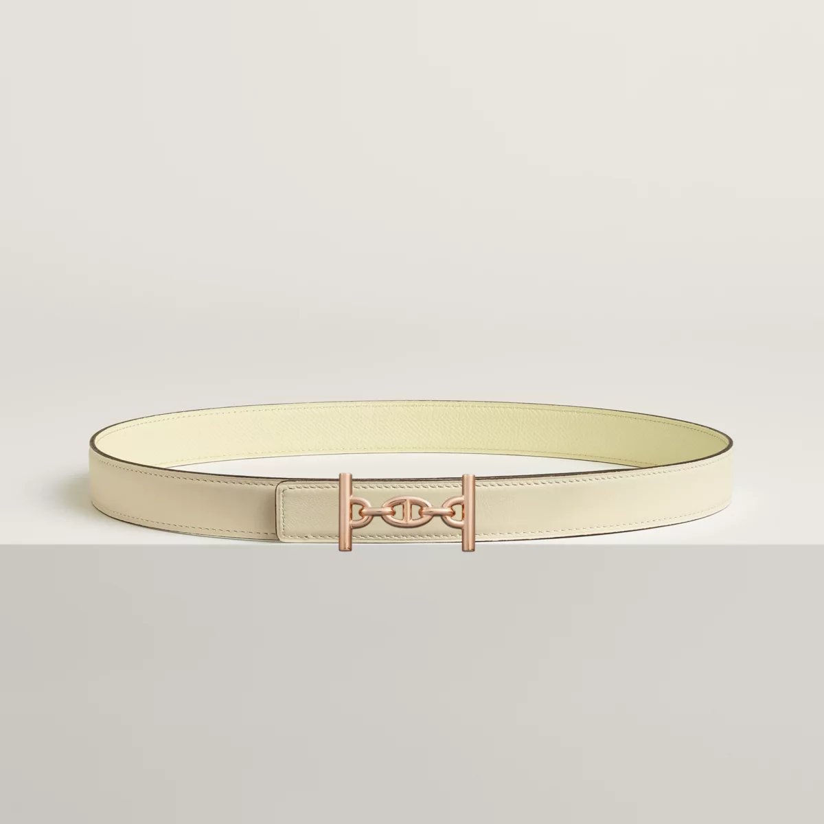 Boucle de ceinture Lagune & Cuir de ceinture réversible 24 mm