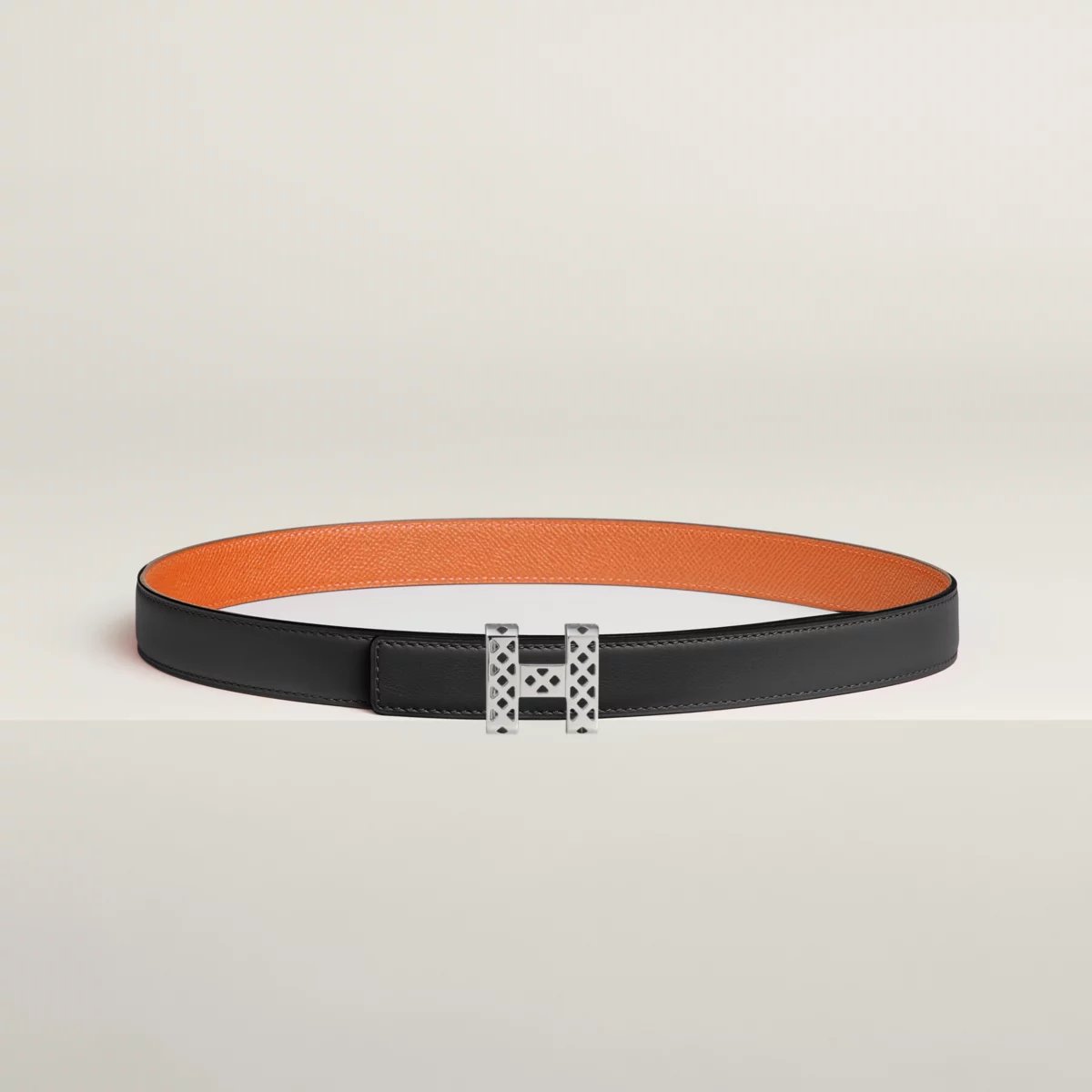 Garden Party belt buckle & Reversible leather strap 24 mm