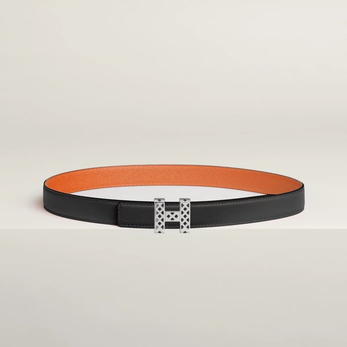 Garden Party Belt Buckle & Reversible Leather Strap 24 MM