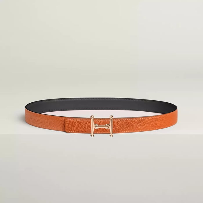 Mors H Belt Buckle & Reversible Leather Strap 24 MM