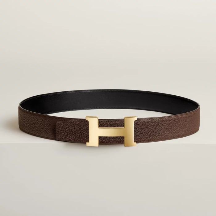 Constance Belt Buckle & Reversible Leather Strap 38 MM