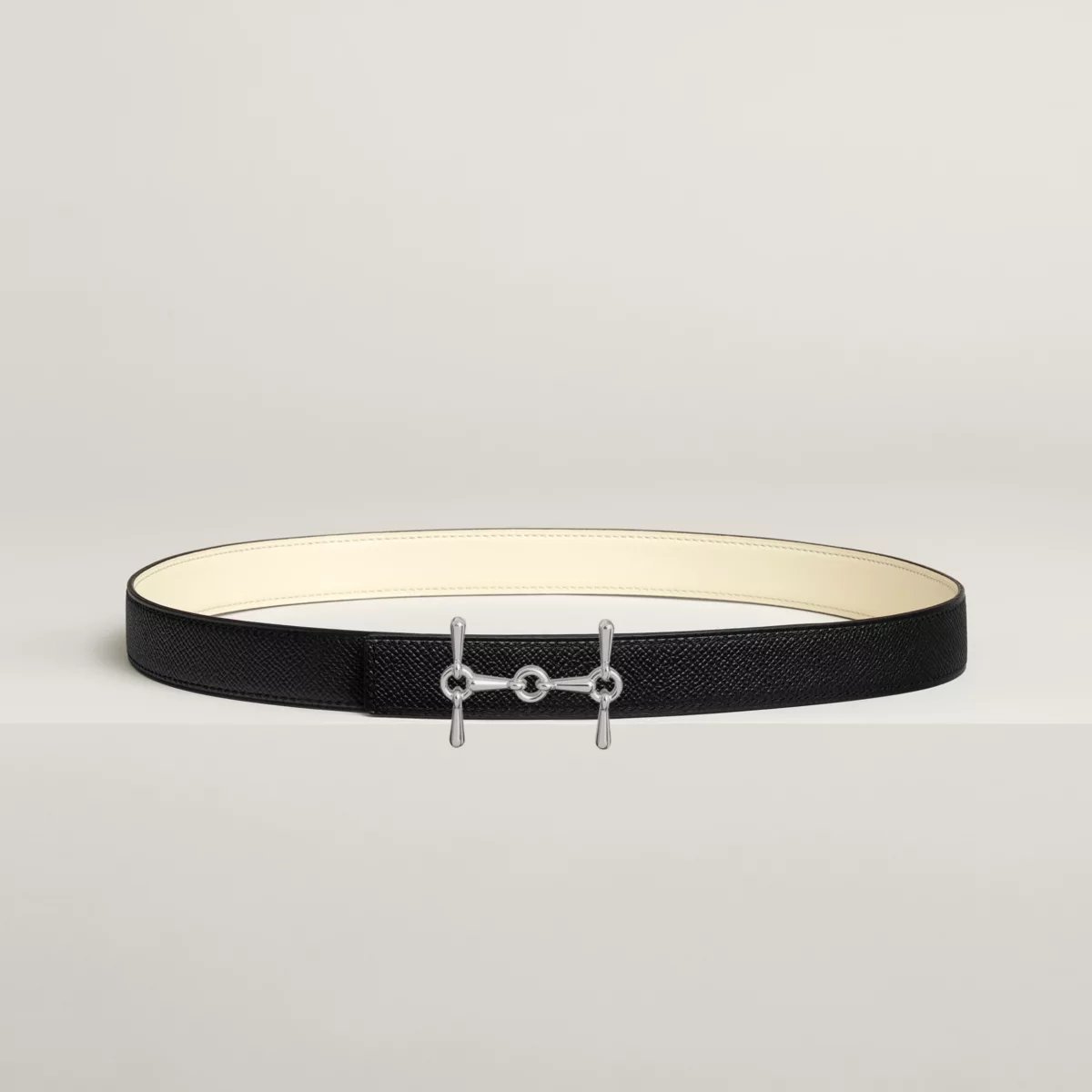 H Equestre 벨트 버클 & 리버서블 가죽 스트랩 24mm