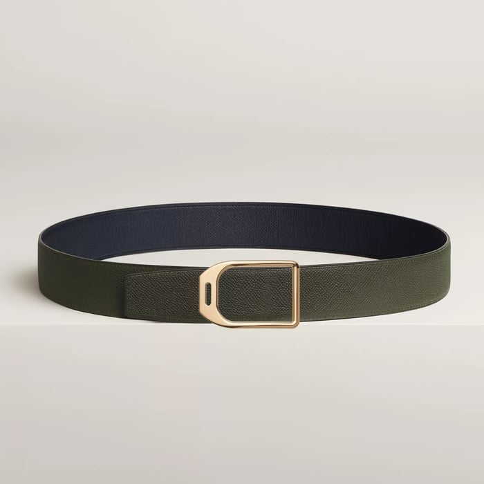 Jockey Belt Buckle & Reversible Leather Strap 38 MM