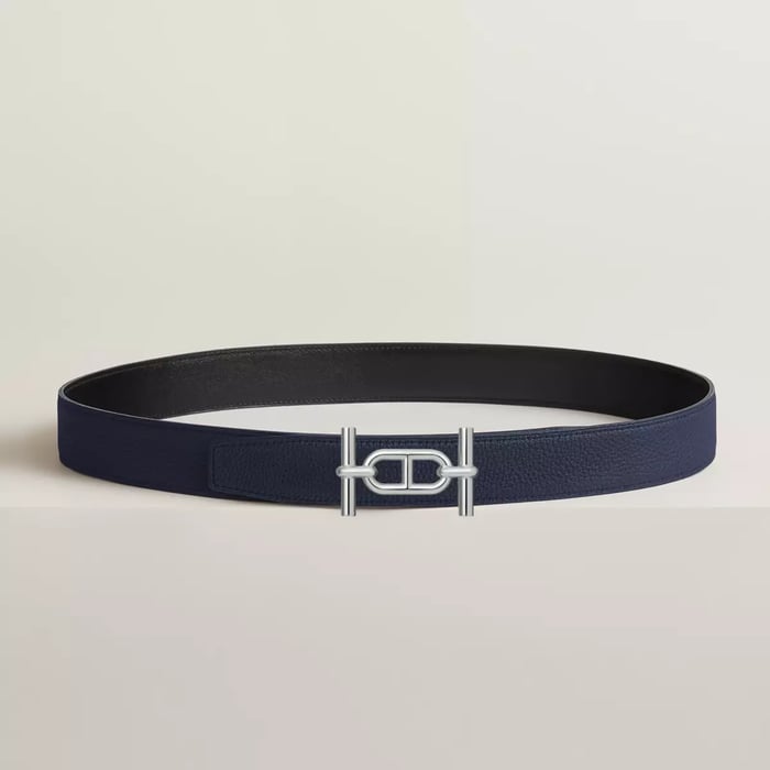 Ancre Belt Buckle & Reversible Leather Strap 32 MM