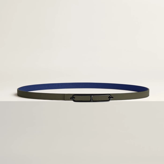 Roulis belt buckle & Reversible leather strap 13 mm