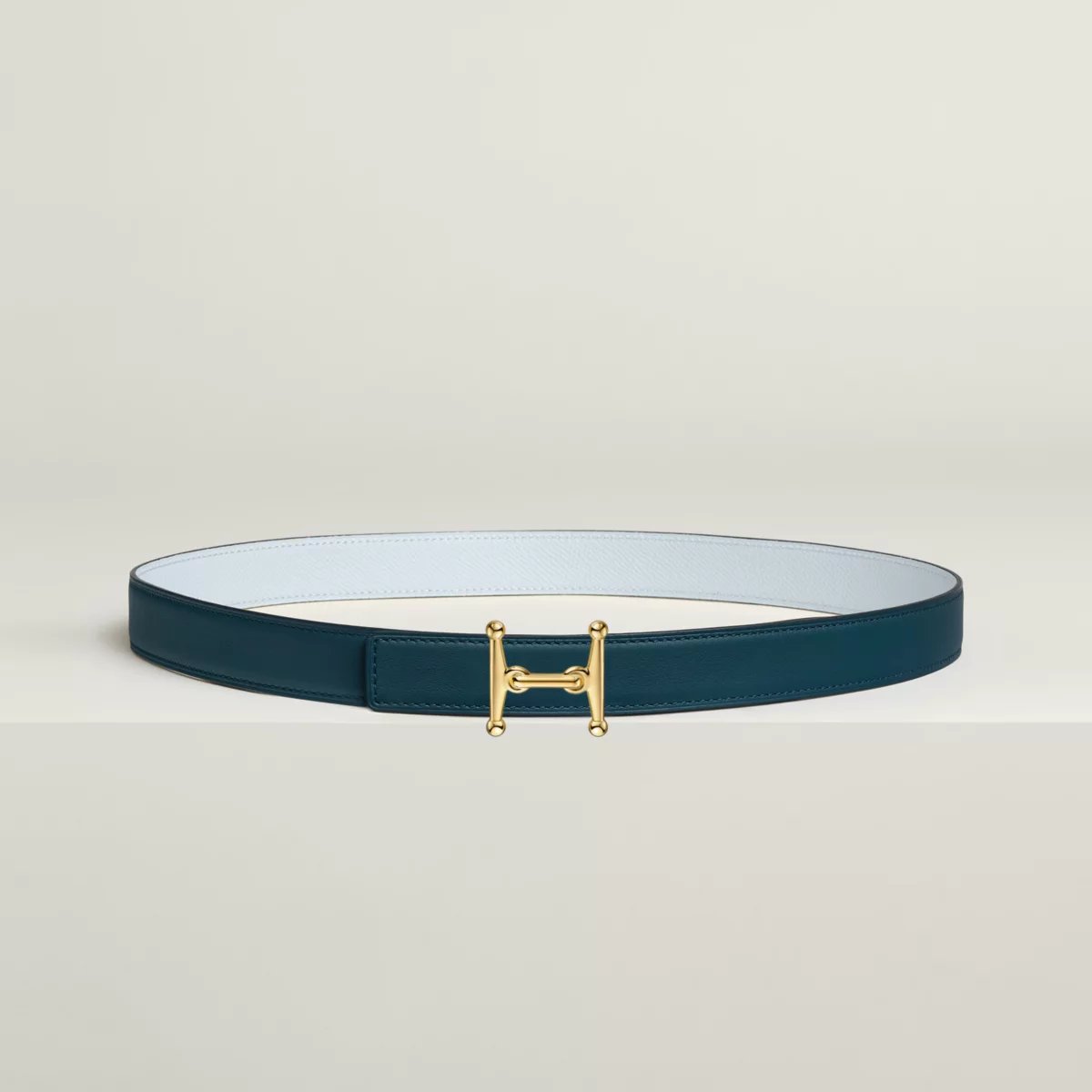 Mors H 벨트 버클 & 리버서블 가죽 스트랩 24mm