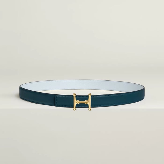 Mors H 벨트 버클 & 리버서블 가죽 스트랩 24mm