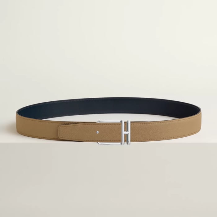 Volte-face Reversible Belt Buckle & Reversible Leather Strap 32 MM