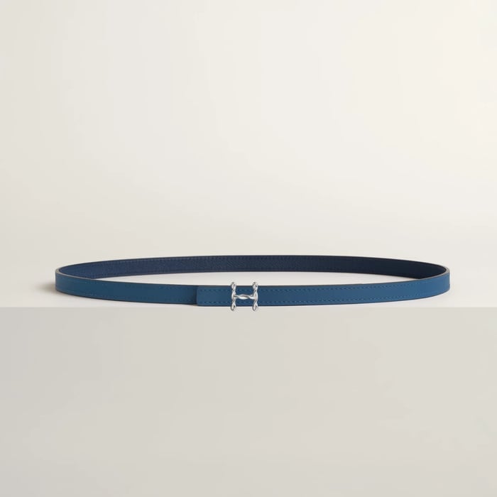 H Torsade belt buckle & Reversible leather strap 13 mm