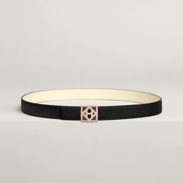 H Roseraie Belt Buckle & Reversible Leather Strap 24 MM