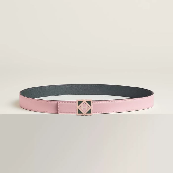 H Roseraie Belt Buckle & Reversible Leather Strap 24 MM