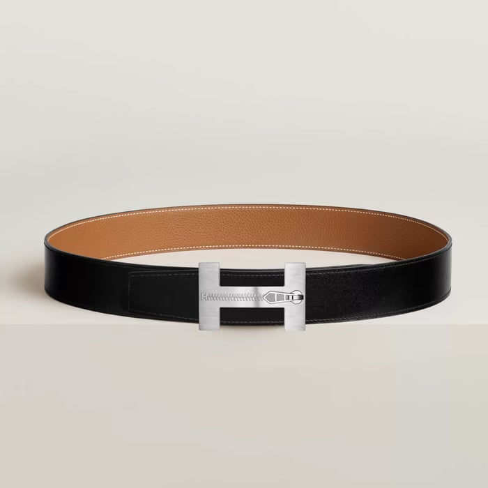 Quizz Ferme-tout Belt Buckle & Reversible Leather Strap 38 MM