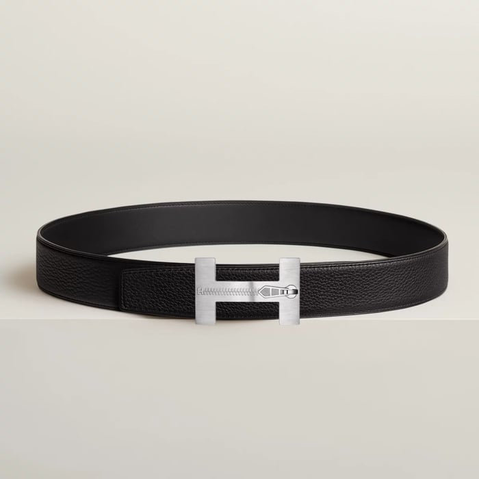 Quizz Ferme-tout Belt Buckle & Reversible Leather Strap 38 MM