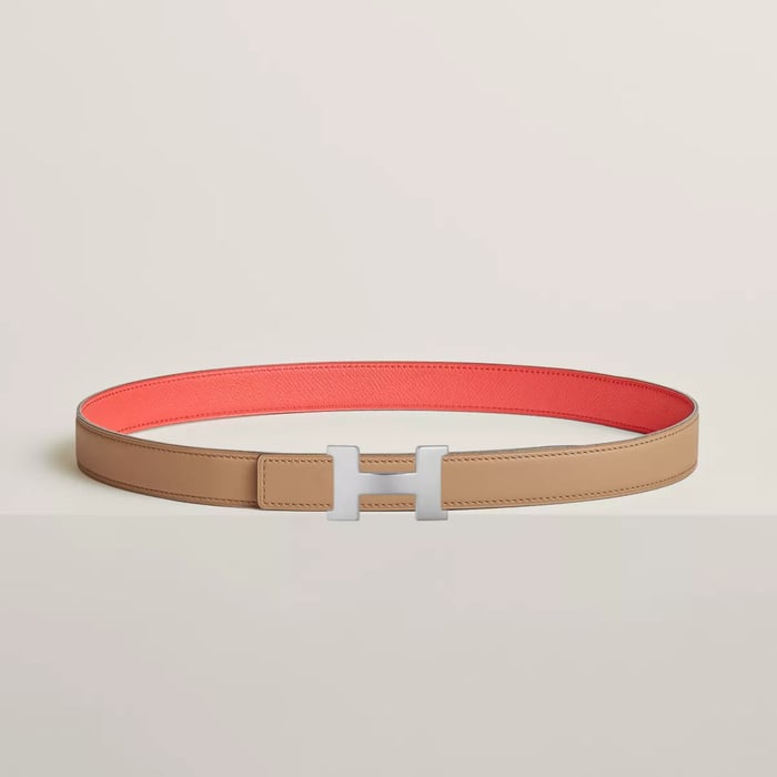 Mini Constance belt buckle & Reversible leather strap 24 mm